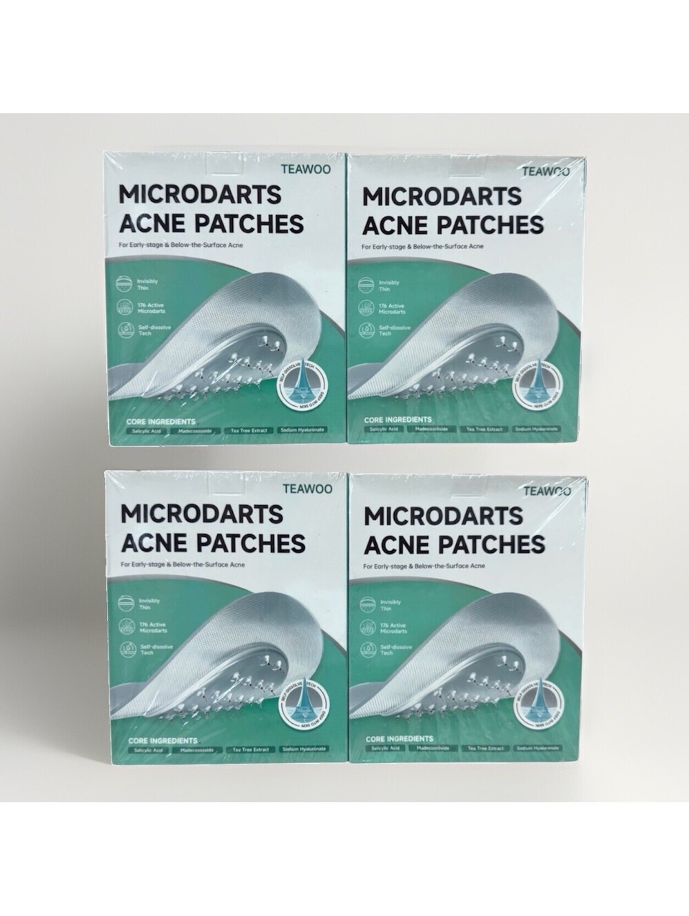 (RA) Teawoo Microdarts Acne Patches 4-Pack Total 144 Patches Salicylic Acid
